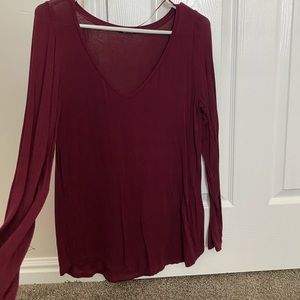 Burgundy long sleeve! - lightly worn